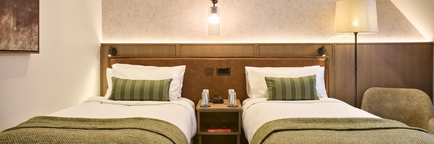 Superior Twin Room at Guild Hotel Bloomsbury